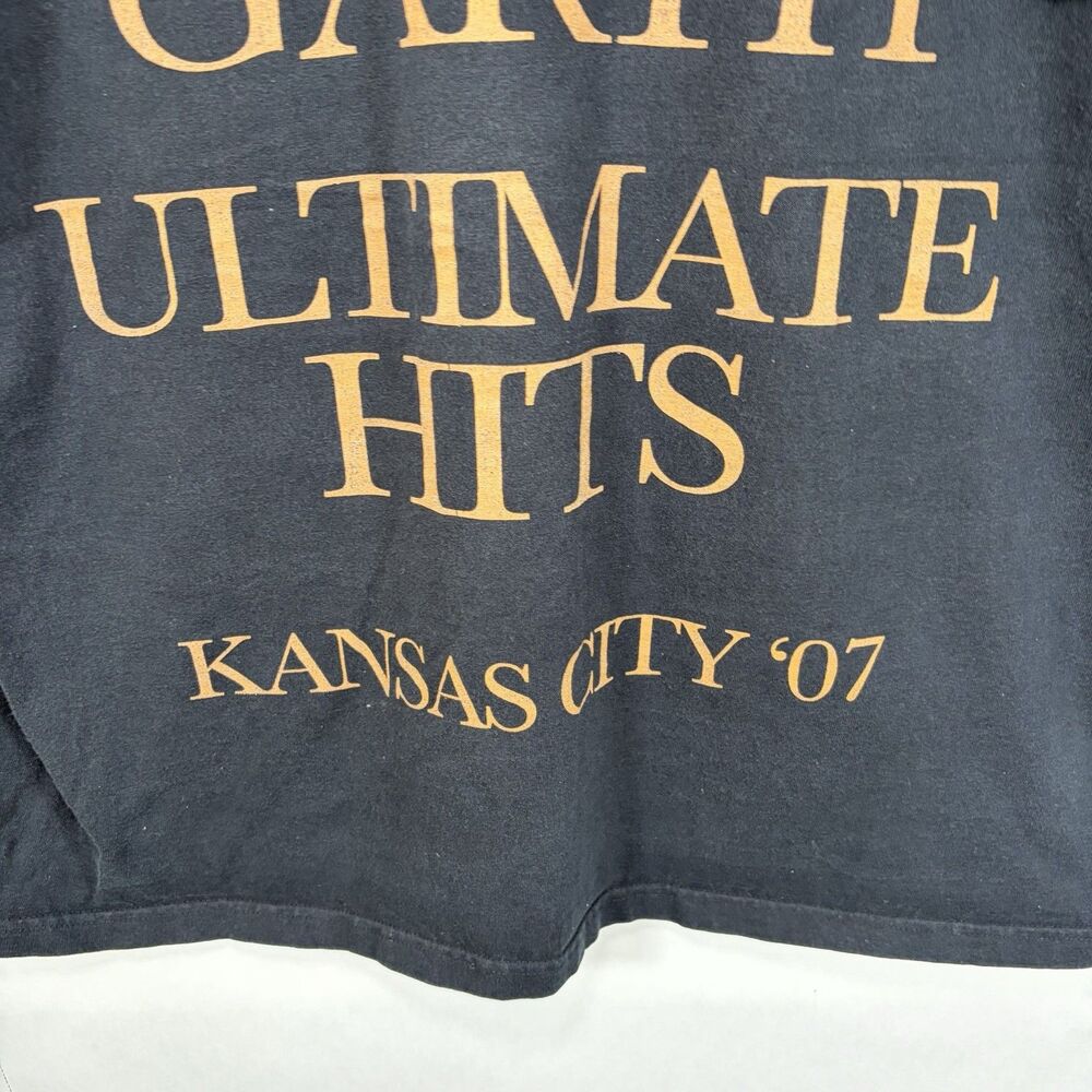 Garth Brooks Kansas City 2007 Concert T Shirt Adult XL Black Double Sided Anvil - Picture 7 of 8